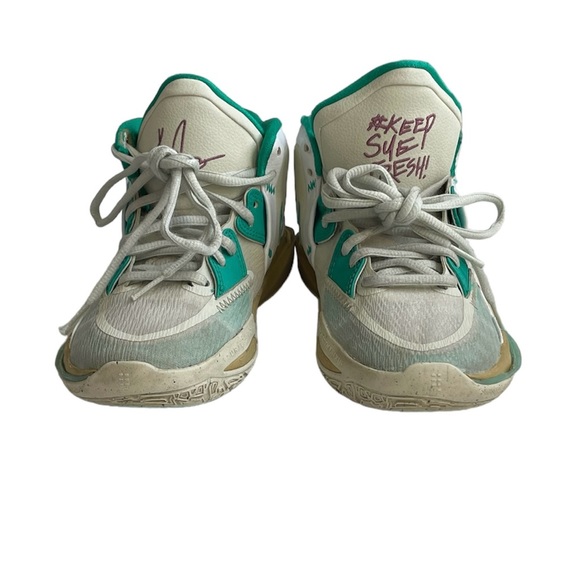 Nike Big Boys Size 3.5Y US Shoes Kyrie Infinity Keep Sue Fresh White &Green - Picture 5 of 14
